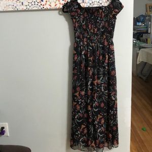 Cece off the shoulder dress sz M with slit